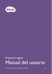 Manual de uso BenQ TH575 Proyector