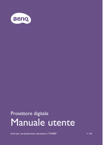 Manuale BenQ TH585P Proiettore
