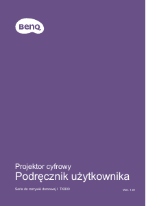 Instrukcja BenQ TK800 Projektor