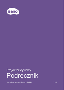 Instrukcja BenQ TK850 Projektor