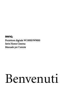 Manuale BenQ W10000 Proiettore