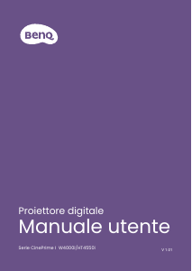 Manuale BenQ W4000i Proiettore