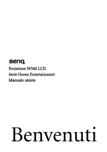 Manuale BenQ W500 Proiettore