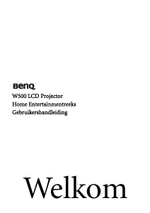 Handleiding BenQ W500 Beamer
