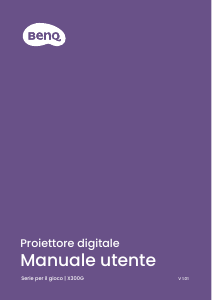 Manuale BenQ X300G Proiettore