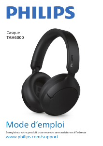 Mode d’emploi Philips TAH6000BK Casque