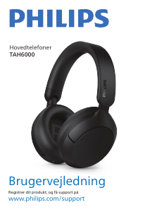 Brugsanvisning Philips TAH6000BK Hovedtelefon