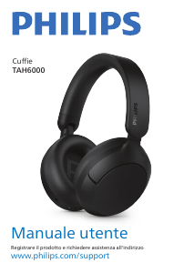 Manuale Philips TAH6000WT Cuffie