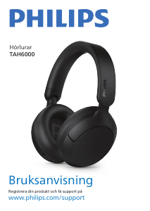 Bruksanvisning Philips TAH6000WT Hörlurar