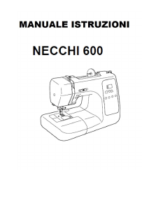 Manuale Necchi 600 Macchina per cucire