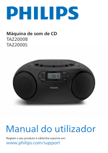 Manual Philips TAZ2000B Aparelho de som