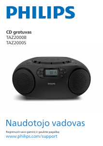 Vadovas Philips TAZ2000B Stereofoninis rinkinys