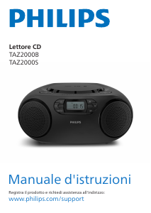 Manuale Philips TAZ2000B Stereo set