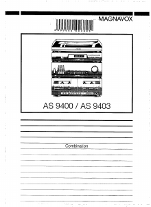Handleiding Magnavox AS9400 Platenspeler