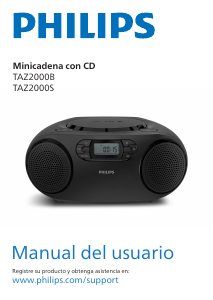 Manual de uso Philips TAZ2000S Set de estéreo