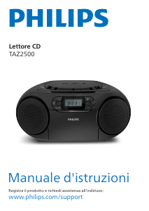 Manuale Philips TAZ2500 Stereo set