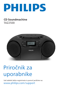 Priročnik Philips TAZ2500 Stereo komplet