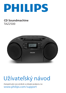 Návod Philips TAZ2500 Stereo súprava