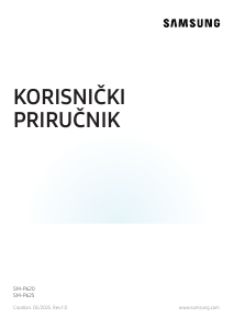Priručnik Samsung SM-P620 Tablet