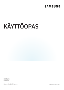 Käyttöohje Samsung SM-P620 Taulutietokone
