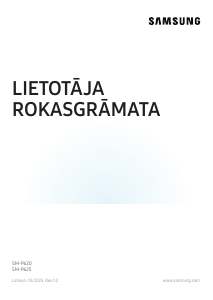 Rokasgrāmata Samsung SM-P625 Planšetdators