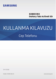 Kullanım kılavuzu Samsung SM-X306B Tablet