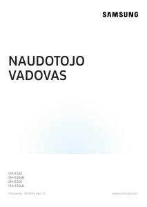 Vadovas Samsung SM-X356B Planšetinis kompiuteris