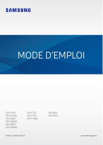 Mode d’emploi Samsung SM-X900 Tablette