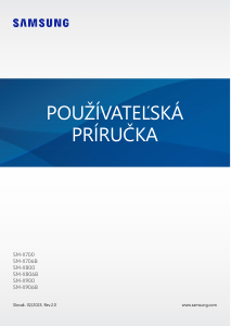 Návod Samsung SM-X906B Tablet
