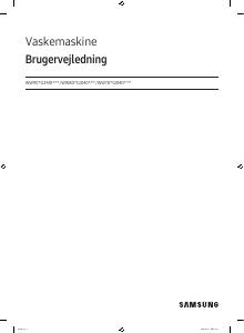 Bruksanvisning Samsung WW80FG3M05AW Vaskemaskin