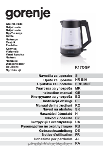 Priročnik Gorenje K17OGP Čajnik