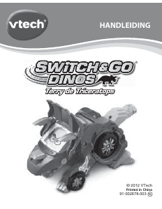 Handleiding VTech Triceratops Speelgoedrobot