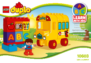 Manual Lego set 10603 Duplo My first bus