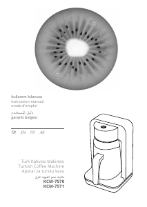 Mode d’emploi Kiwi KCM-7571 Cafetière