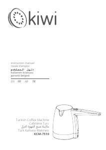 Mode d’emploi Kiwi KCM-7510 Cafetière