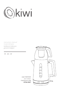 Kullanım kılavuzu Kiwi KTM-2907 Çay makinesi