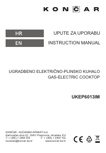 Priručnik Končar UKEP6013IM Ploča za kuhanje
