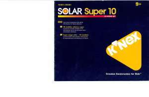 Handleiding K'nex set 15401 Solar Super 10