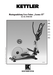 Ansichtkaart Mysterie Grote hoeveelheid Handleiding Kettler Cosmos GT Crosstrainer