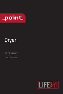 Bruksanvisning Point PODR58MKC Torktumlare
