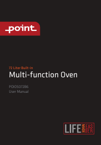 Bruksanvisning Point POIO5072B6 Ugn