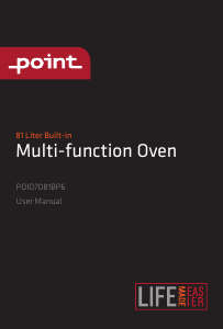 Handleiding Point POIO7081BP6 Oven
