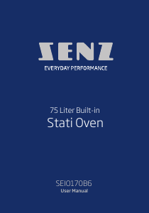 Bruksanvisning Senz SEIO170B6 Ugn