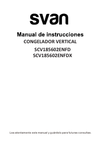 Bruksanvisning Svan SCV185602ENFD Frys