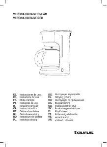 Bedienungsanleitung Taurus Verona Vintage Red Kaffeemaschine