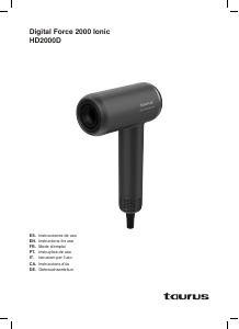 Bedienungsanleitung Taurus Digital Force 2000 Ionic Haartrockner