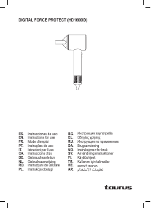 Bedienungsanleitung Taurus Digital Force Protect Haartrockner