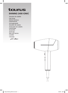 Manual Taurus Shining 2400 Ionic Hair Dryer