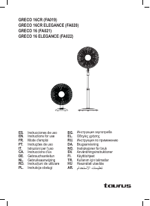 Manual de uso Taurus Greco 16 Ventilador