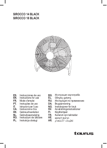 Manual de uso Taurus Sirocco 14 Black Ventilador